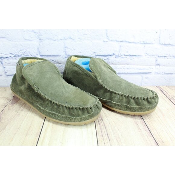 *LL Bean Men's Wicked Good Slippers Boot Moc Sage Green Size 13 - Picture 5 of 5